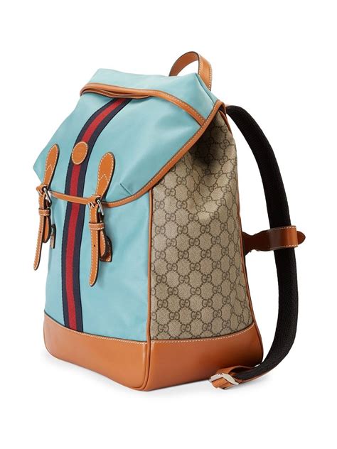 blue gucci bookbag|gucci bag backpack women's.